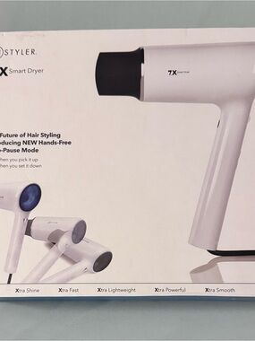 Instyler 7X Smart Dryer - White Hair Dryer
